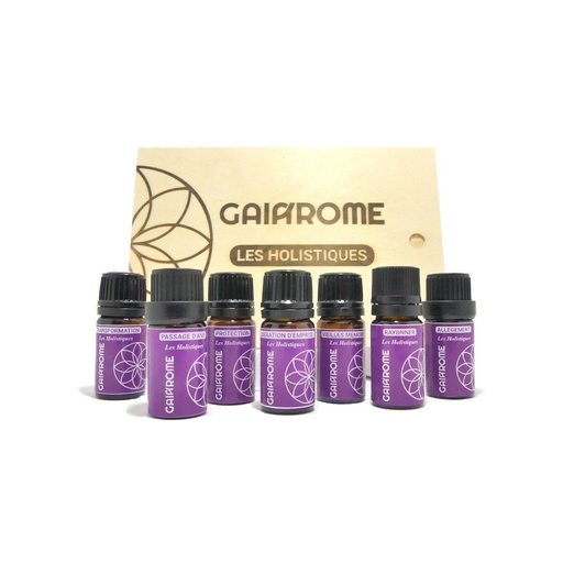 Coffret des 24 Synergies Holistiques Gaiarome